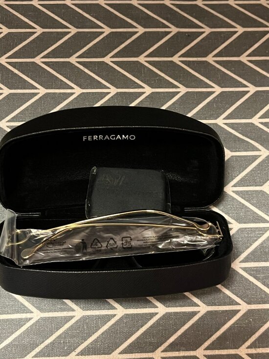 NEW Salvatore Ferragamo Gancio 55mm Square Brown Sunglasses main image 12